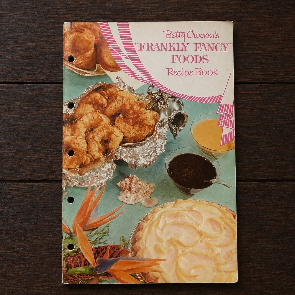 Vintage 1959 Betty Crocker Frankly Fancy Foods Recipe Book Mid Century Modern